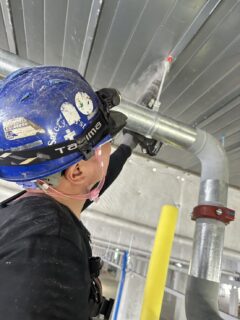 連結送水配管設備工事　施工実績｜倉庫